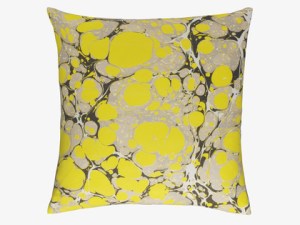 Marble Yellow Cushion Habitat