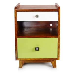 Ned Wood bedside cabinet Oliver Bonas
