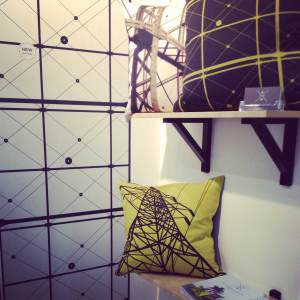 Cushions & wallpaper by Anthony Hughes