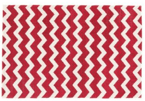 Chevron Red Rug from Tesco