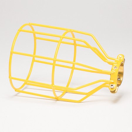 Industrial Style Lamp Cage in mustard yellow, £19.99 from Dowsing Reynolds