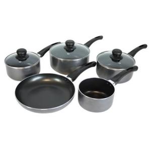 Cookshop Collection 5 Piece Aluminium Pan Set, £29.99 - Dunelm Mill