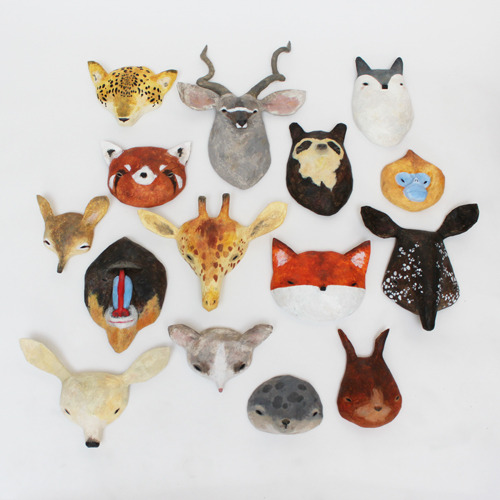 Creature masks, start from £75 by Abigail Brown