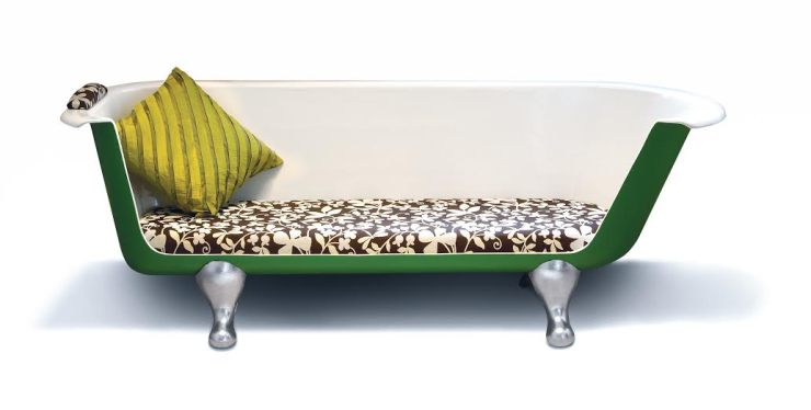 Upcycled bath rub sofa, £1,850