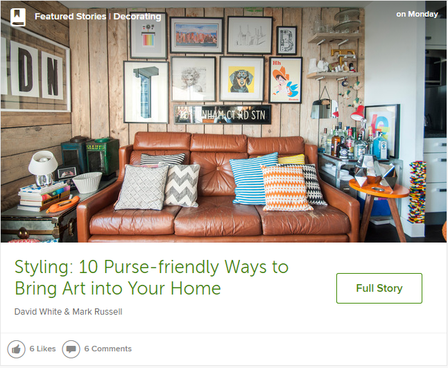 Houzz ideabook art