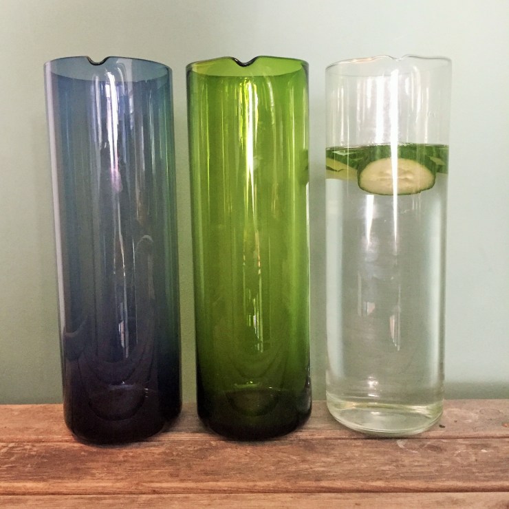 Bitossi Bloom Jug's in blue, green and clear