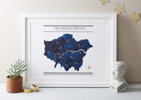 Personalised Constellation print, £28 from Betsy Benn