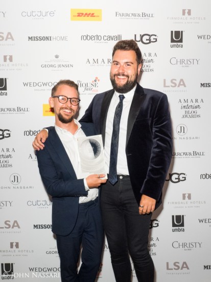 Winner of Best Design Inspiration blog by Amara